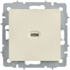 Розетка СП BRITE РЮ12-1-БрКр USB C 65Вт высокоскор. заряд. беж. IEK BR-U13-065-K10 изображение, фото
