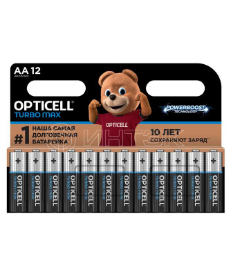 Элемент питания алкалиновый AA/LR6 (блист. 12шт) Turbo Max Opticell 6053009 изображение, фото