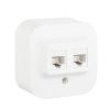 Розетка компьютерная 2-м ОП Quteo RJ45 кат.5E UTP бел. Legrand 782228 изображение, фото