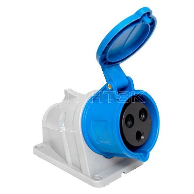 Розетка стационарная наружная 123 2Р+РЕ 32А 220В IP44 PROxima EKF ps-123-32-220-PRO изображение, фото
