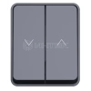 Выключатель для жалюзи 2-кл. ОП AtlasDesign PROFI 10А IP54 антрацит Systeme Electric ATN544019 изображение, фото