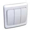 Выключатель 3-кл. СП Этюд 10А IP20 бел. Systeme Electric BC10-003B изображение, фото
