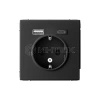 Розетка ArtGallery 16А с 2-мя заряд. устройствами USB A+C 5В/2.4А/3А 2х5В/1.5А механизм карбон Systeme Electric GAL001032 изображение, фото