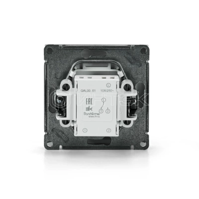 Переключатель 1-кл. ArtGallery (сх. 6) 10AX механизм бел. Systeme Electric GAL000161 изображение, фото