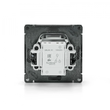 Переключатель 1-кл. ArtGallery (сх. 6) 10AX механизм бел. Systeme Electric GAL000161 изображение, фото