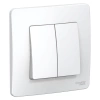 Выключатель 2-кл. СП Blanca 6А IP20 (сх. 5) 250В бел. Systeme Electric BLNVS006501 изображение, фото