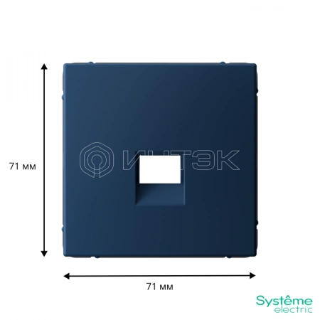 Накладка информационная ArtGallery типа Keystone аквамарин Systeme Electric GAL001184 изображение, фото