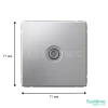 Розетка телевизионная оконечная TV ArtGallery 1дБ механизм алюм. Systeme Electric GAL000391 изображение, фото