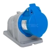 Розетка стационарная наружная 113 2Р+РЕ 16А 220В IP44 PROxima EKF ps-113-16-220-PRO изображение, фото