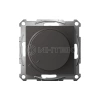 Светорегулятор (диммер) AtlasDesign повор-нажим LED RC 400Вт мех. базальт Systeme Electric ATN001423 изображение, фото