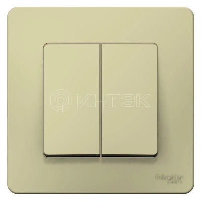 Переключатель проходной 2-кл. СП Blanca 10А IP20 (сх. 6+6) 250В беж. Systeme Electric BLNVS106607 изображение, фото