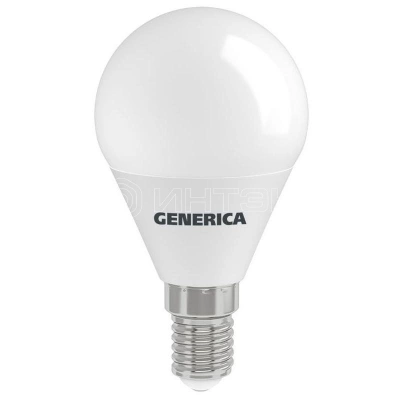 Лампа светодиодная G45 12Вт шар 6500К E14 230В GENERICA LL-G45-12-230-65-E14-G изображение, фото