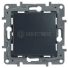 Переключатель 1-кл. СП Etika Plus 10А IP20 10AX авт. зажимы механизм антрацит  Legrand 672611 изображение, фото