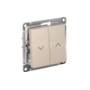 Выключатель для жалюзи 2-кл. AtlasDesign 10А механизм песочн. Systeme Electric ATN001219 изображение, фото