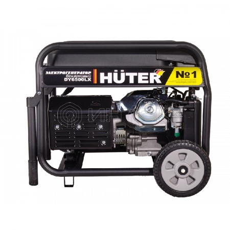 Портативный бензогенератор Huter DY6500LX с колесами 64/1/15 изображение, фото