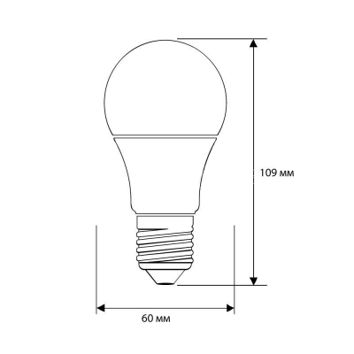 Лампа светодиодная LED-A60-11W-E27-4K 11Вт грушевидная 4500К бел. E27 180-240В ЛОН ПРОМО Ergolux 14459 изображение, фото