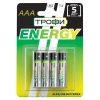 Элемент питания алкалиновый AAA/LR03 LR03-4BL Eco (блист.4шт) Трофи Б0017044 изображение, фото