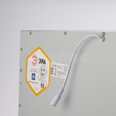 Светильник светодиодный SPL-5-40-6K (W) 595х595х8 40Вт 6500К IP40 2800лм универс. Ra>80 без драйвера NationStar ультратонкая панель бел. ЭРА Б0026958 изображение, фото