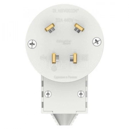 Вилка силовая СП Blanca 3P+E 32А 400В бел. Systeme Electric BLNSV003241 изображение, фото