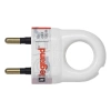 Вилка электрич. каб. Helium 6А 2P+E прямая бел. Legrand 050162 изображение, фото