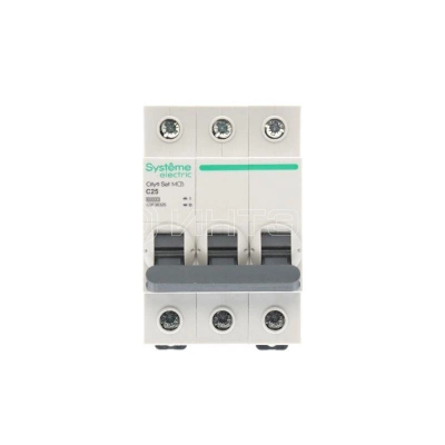 Выключатель автоматический 3п City9 Set (АВ) С 25А 6кА 400В Systeme Electric C9F36325 изображение, фото