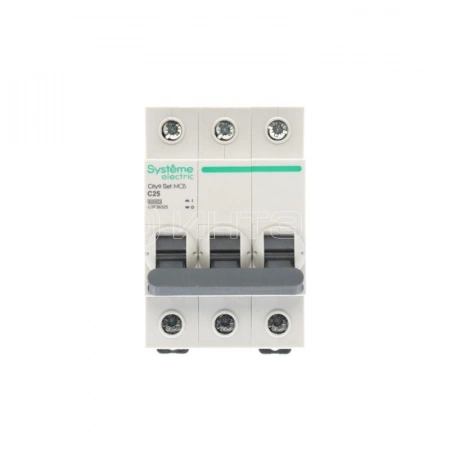 Выключатель автоматический 3п City9 Set (АВ) С 25А 6кА 400В Systeme Electric C9F36325 изображение, фото