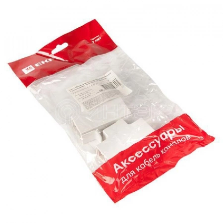 Угол T-образный 25х16 бел. Plast PROxima (уп.4шт) EKF tchw-25-16x4 изображение, фото