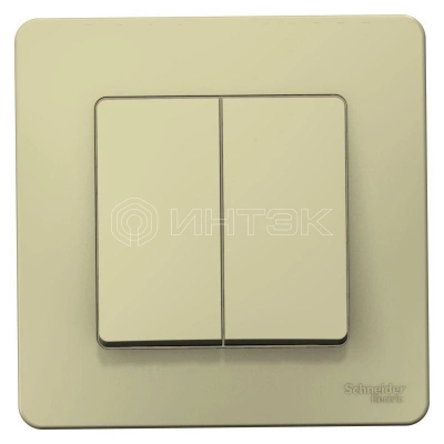 Выключатель 2-кл. СП Blanca 10А IP20 (сх. 5) 250В беж. Systeme Electric BLNVS010507 изображение, фото
