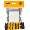 Выключатель 1-кл. СП BRITE ВС10-1-0-БрБ 10А механизм бел. IEK BR-V10-0-10-K01 изображение, фото