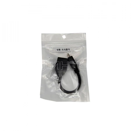 Кабель USB OTG mini USB на USB шнур 0.15м черн. Rexant 18-1181 изображение, фото