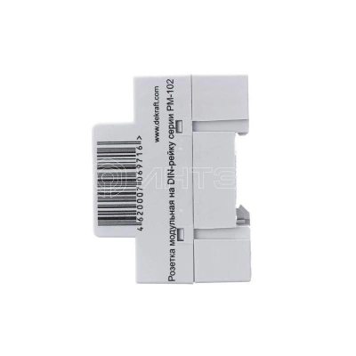 Розетка модульная РМ-102 16А 220В 2P+PEN на DIN-рейку DEKraft 18012DEK изображение, фото