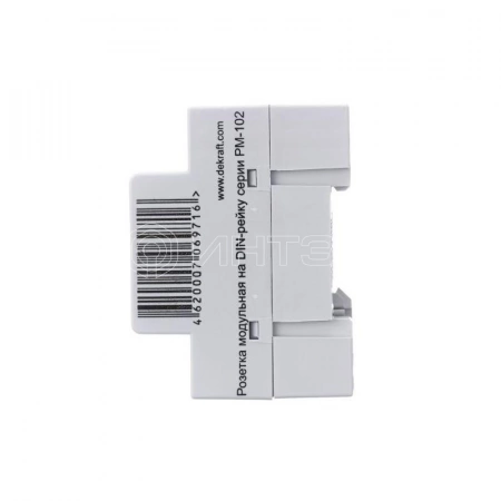 Розетка модульная РМ-102 16А 220В 2P+PEN на DIN-рейку DEKraft 18012DEK изображение, фото