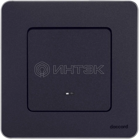 Выключатель 1-кл. Inspiria 10А IP20 250В 10AX с подсветкой/индикацией механизм антрацит IEK 673613 изображение, фото