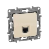Розетка компьютерная 1-м СП Etika RJ45 кат.5E UTP механизм сл. кость IEK 672341 изображение, фото