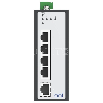 Коммутатор промышленный неуправляемый ISU-430 Ethernet 5 портов 10/100BaseT разъем RJ45 24В AC/12/24/48В DC с резервированием ONI ISU-430-5FE0000000000 изображение, фото