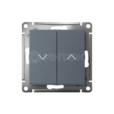 Выключатель для жалюзи 2-кл. AtlasDesign 10А механизм грифель Systeme Electric ATN000719 изображение, фото