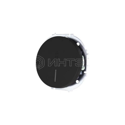 Выключатель проходной 1-кл. СП O Systeme ElectricN 10А IP20 с подсветкой механизм черн. бархат LEZARD 743-4288-114 изображение, фото