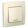 Выключатель 1-кл. СП Blanca 6А IP20 (сх. 1) 250В с подсветкой молочн. Systeme Electric BLNVS006112 изображение, фото
