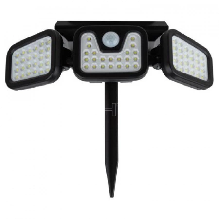 Светильник светодиодный ERAFS012-05 74LED 28.2х13х10.5см фасадный на солнечн. батарее с датчиком движения ЭРА Б0057601 изображение, фото