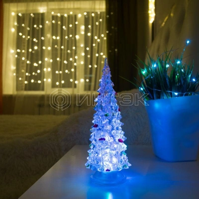 Фигура светодиодная "Елочка" 15см 1LED RGB 0.1Вт 4.5В IP20 элементы питания 3хAG13(LR44) (не в компл.) Neon-Night 513-022 изображение, фото