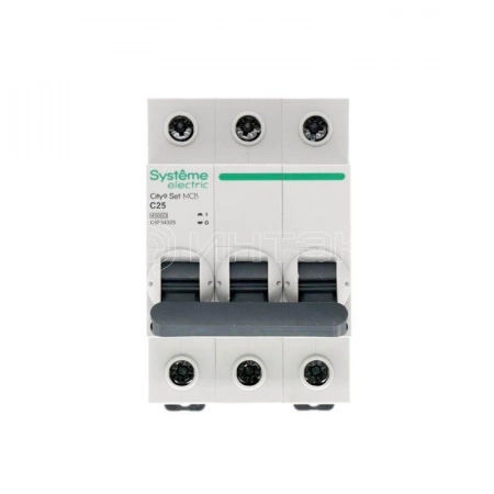 Выключатель автоматический модульный 3п C 25А 4.5кА City9 Set 400В Systeme Electric C9F34325 изображение, фото