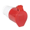 Розетка кабельная 32А 380В 3P+РЕ IP44 (224) EKF ps-224-32-380 изображение, фото