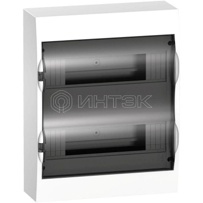 Бокс навесной ОП City9 Box 2 ряда 24мод. с прозр. дверцей Systeme Electric EZ9E212S2SRU изображение, фото