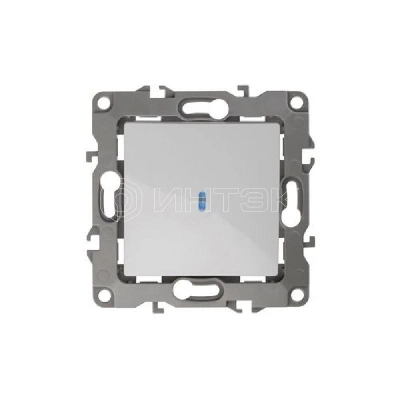 Выключатель 1-кл. СП Эра12 12-1102-01 10А IP20 250В 10AX с подсветкой механизм бел. Эра Б0014633 изображение, фото