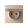 Розетка ArtGallery 16А IP20 с заземл. защ. шторки с крышкой механизм песочн. Systeme Electric GAL001246 изображение, фото