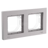 Рамка 2-м AtlasDesign Aqua IP44 алюм. Systeme Electric ATN440302 изображение, фото