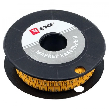 Маркер каб. 1.5кв.мм "4" (к-1000ед) (ЕС-0) EKF plc-KM-1.5-4 изображение, фото