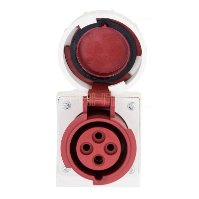 Розетка стационарная наружная 1142 3Р+РЕ 16А 380В IP67 PROxima EKF ps-1142-16-380 изображение, фото