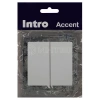 Переключатель 2-кл. СП Accent 6-107-01 10А IP20 250В AL/CU бел. Intro Б0063554 изображение, фото