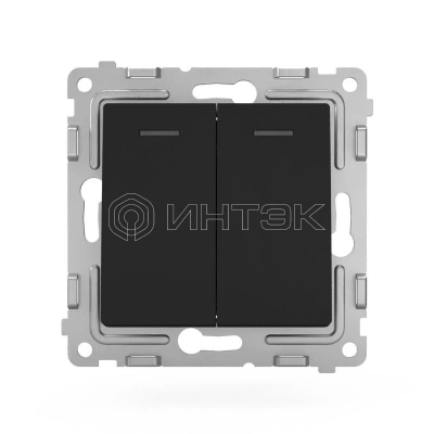 Выключатель 2-кл. СП Pixel 10А IP20 с индикатором механизм карбон TOKOV ELECTRIC TKE-PX-V2I-C14 изображение, фото